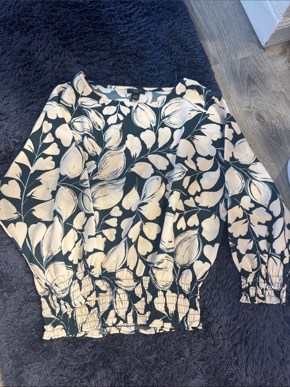 Cropped/fitted at the waist Ann Taylor loft shirt